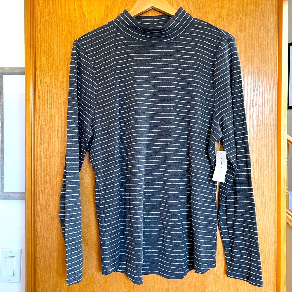 Charter Club mock neck top XXL